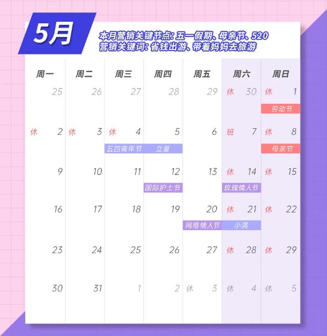 营销日历2022年6月，营销日历2022年4月？