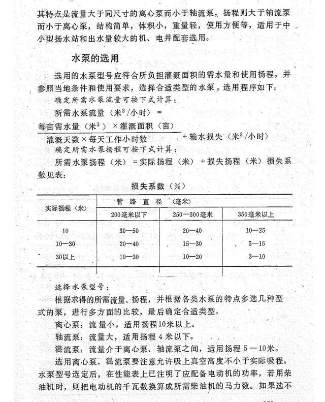 多级泵水泵扬程和流量选型，立式多级水泵扬程流量对照表？